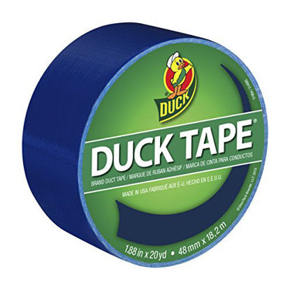 Picture of Duck 1304959 Color Duct Tape Single Roll, 1.88 Inches x 20 Yards, Blue