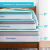 Picture of Linenspa 10 Inch Memory Foam and Innerspring Hybrid Medium Feel-Twin Mattress, White