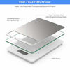 Picture of Nicewell Food Scale, 22lb Digital Kitchen Scale Weight Grams and oz for Cooking Baking, 1g/0.1oz Precise Graduation, Stainless Steel and Tempered Glass