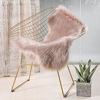 Picture of Ashler Soft Faux Sheepskin Fur Chair Couch Cover Area Rug Bedroom Floor Sofa Living Room Coal Black 2 x 3 Feet