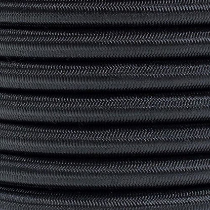 Paracord Planet 3/8 Black Shock Cord Marine Grade Bungee Stretch Rope Band