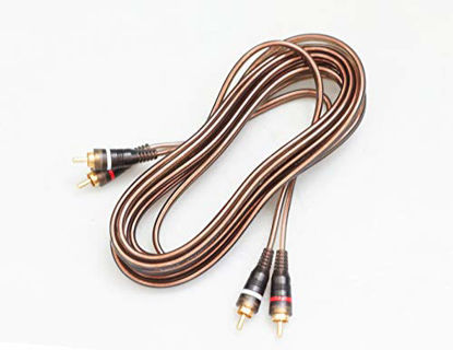 Picture of American Terminal ABC15 ABC Series 2-Channel Pair Audio Interconnect Cable,15 Feet (Clear/Black)