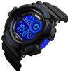Picture of Fanmis Mens Multi Function Alarm Stopwatch 7 Color LED Backlight Digital Watch 50M Waterproof Electronic Sports Watches Blue