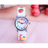 Picture of Eleoption Waterproof Kids Watch for Girls Boys Time Machine Analog Watch Toddlers Watch 3D Cute Cartoon Silicone Wristwatch Time Teacher for Little Kids Boys Girls Birthday Gift (Strawberry White)