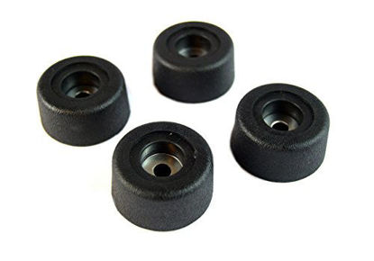 Picture of (4) Round Cabinet Black Rubber Instrument Case Speaker Box Feet 1.5" X .5" HA-15