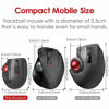 Picture of ELECOM 2.4GHz Wireless Thumb-Operated Compact-Size Trackball Mouse 5-Button Function Smooth Tracking, Less-Noise Precision Optical Gaming Sensor with Semi-Hard Case (M-MT1DRSBK)