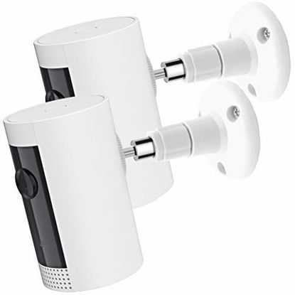 Picture of Wall Mount for Ring Indoor Cam and Ring Stick Up Cam, 360 Degree Adjustable Mount Bracket for Ring Camera Outdoor Indoor Security Camera System(2 Pack)