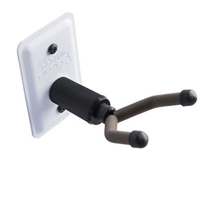 Picture of String Swing Ukulele Wall Mount Stand for Mandolin Ukele Banjo -Concert Pineapple Soprano Tenor and Baritone Compatible - Safety Home or Studio Accessories without Case - White CC11UK