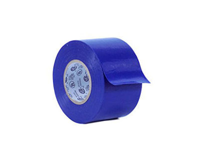 Picture of WOD ETC766 Professional Grade General Purpose Blue Electrical Tape UL/CSA listed core. Vinyl Rubber Adhesive Electrical Tape: 3 inch X 66 ft - Use At No More Than 600V & 176F (Pack of 10)
