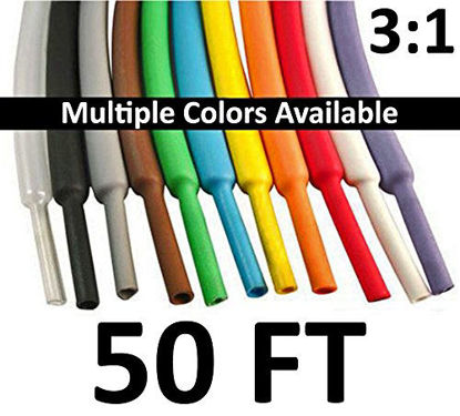 Picture of Electriduct 1" Heat Shrink Tubing 3:1 Ratio Shrinkable Tube Cable Sleeve - 50 Feet (Blue)