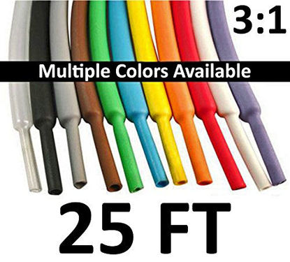 Picture of Electriduct 1/16" Heat Shrink Tubing 3:1 Ratio Shrinkable Tube Cable Sleeve - 25 Feet (Blue)