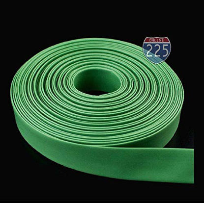 Picture of 225FWY 5 FT 3/8" 9mm Polyolefin Green Heat Shrink Tubing 2:1 Ratio