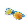 Picture of Shaderz Classic Navy Frame Retro 80's American America Sunglasses Gold Lenses