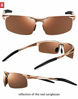 Picture of ROCKNIGHT Sports Sunglasses Men Polarized UV Protection Motorcycle Bike Brown