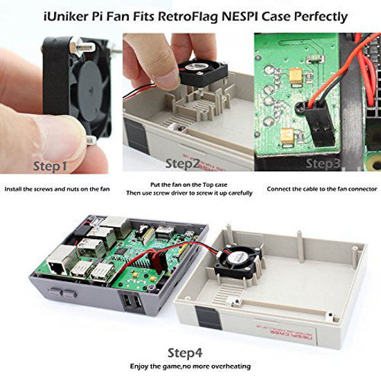 GetUSCart- Raspberry Pi 4 Fan, iUniker Raspberry Pi Cooling Fan ...