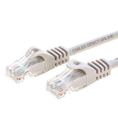 Picture of Cables Direct Online Snagless Cat6 Ethernet Network Patch Cable Gray 3 Feet