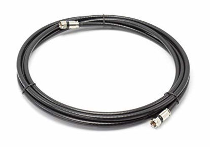Picture of 30' Feet, Black RG6 Coaxial Cable (Coax Cable) with Connectors, F81 / RF, Digital Coax - AV, Cable TV, Antenna, and Satellite, CL2 Rated, 30 Foot