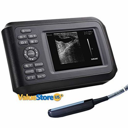 Picture of Portable Ultrasound Scanner Veterinary Pregnancy V16 with 7.5 MHz Rectal Probe for Cattle, Horse, Camel, Equine, Goat, Cow and Sheep.