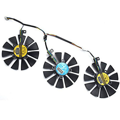 Picture of inRobert PLD09210S12HH Video Card Cooling Fan for ASUS Strix R9 390X 390 RX480 RX580 GTX 980Ti 1060 1070 1080 Graphic Card (Fan-3pcs)