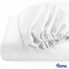 Picture of Bare Home Fitted Bottom Sheet Split King - Premium 1800 Ultra-Soft Wrinkle Resistant Microfiber - Hypoallergenic - Deep Pocket - 2 Twin XL Fitted Sheets (Split King, White)