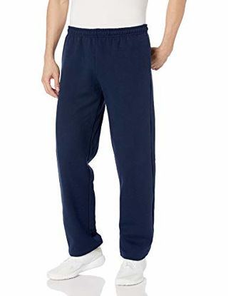Picture of Gildan Men's Fleece Open Bottom Pocketed Pant, Navy, Large