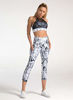 Picture of Dragon Fit High Waist Yoga Capri Leggings with 3 Pockets,Tummy Control Workout Running 4 Way Stretch Yoga Pants (Large, Capri29-Marble)