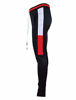 Picture of SCREENSHOTBRAND-P11855 Mens Hip Hop Premium Slim Fit Track Pants - Athletic Jogger Bottom with Side Multicolor Taping-Bk/Red-Medium