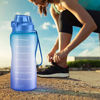 Picture of 4AMinLA Motivational Water Bottle 2.2L/64oz Half Gallon Jug with Straw and Time Marker Large Capacity Leakproof BPA Free Fitness Sports Water Bottle