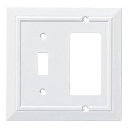 Picture of Franklin Brass W35246-PW-C Classic Architecture Switch/Decorator Wall Plate/Switch Plate/Cover, White