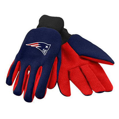 Picture of Forever Collectibles 74211 NFL New England Patriots Colored Palm Glove