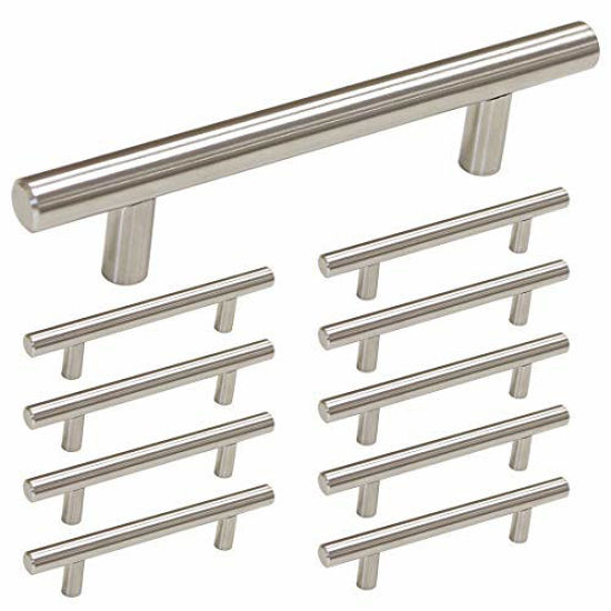 GetUSCart homdiy Handles Brushed Nickel Drawer Pulls HD201SN Hardware