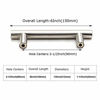 Picture of homdiy Cabinet Handles Brushed Nickel Drawer Pulls - HD201SN Cabinet Hardware Stainless Steel Kitchen Cupboard Handles Cabinet Handles,10 Pack 3-1/2in Hole Centers Handles for Dresser Drawers
