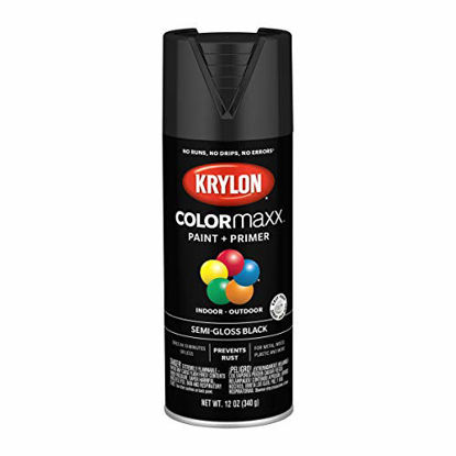 Picture of Krylon K05579007 Colormaxx Spray-Paints, Aerosol, Black