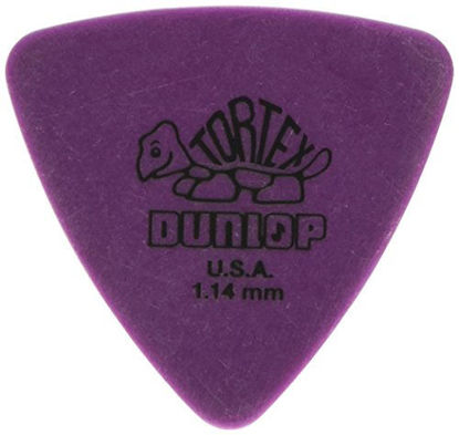 Picture of Dunlop 431R1.14 Tortex Triangle, Purple, 1.14mm, 72/Bag