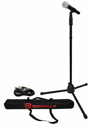 Picture of Rockville Pro MIc Kit 1 - High-End Metal Microphone+Mic Stand+Carry Bag+Cable