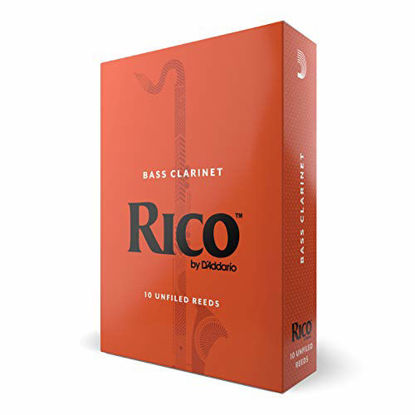 Picture of Rico Bass Clarinet Reeds, Strength 2.0, 10-pack