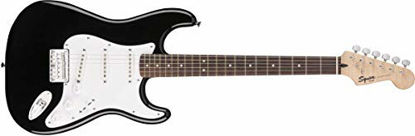 Picture of Squier by Fender Bullet Stratocaster Beginner Hard Tail Electric Guitar - Black