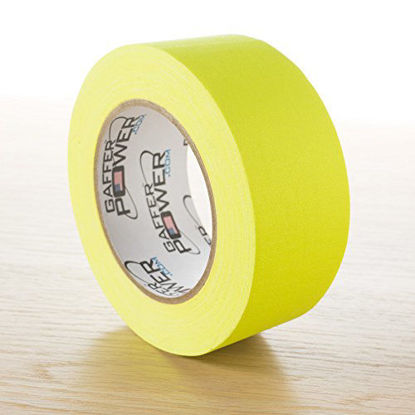 Picture of Real Professional Grade Gaffer Tape by Gaffer Power, Made in The USA, Heavy Duty Gaffers Tape, Non-Reflective, Multipurpose. (2 Inches x 30 Yards, Yellow)