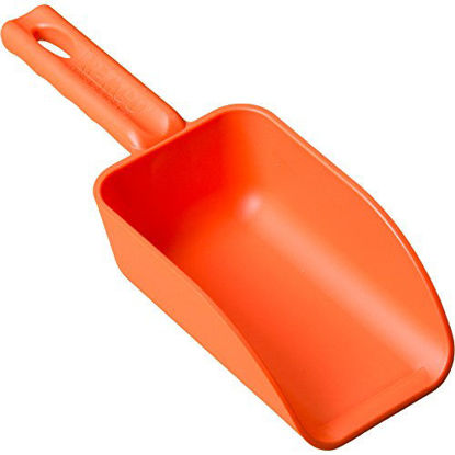 Picture of Remco 63007 Orange Polypropylene Injection Molded Color-Coded Bowl Hand Scoop, 16 oz, 1 Piece