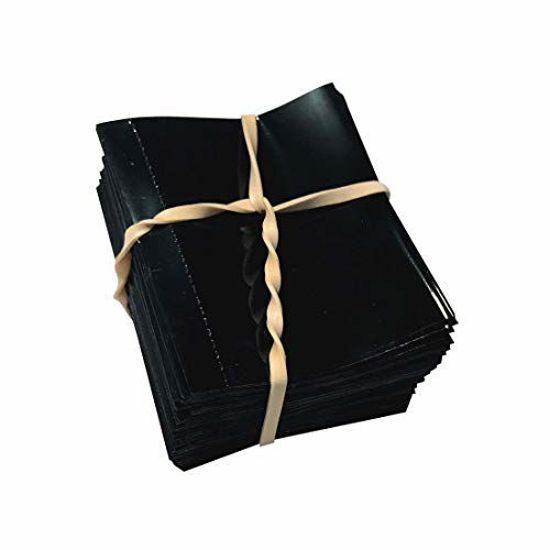 Picture of 55 x 60 mm Black Shrink Sleeve for Liquor Bottles, Beverage Bottles, Sauce Bottles and More. [Compatible Diameter Range: 1 - 1 1/4] - Bundle of 250
