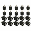 Picture of RuiLing 20pcs 6#-326 PC Case Thumb Screws Phillips Head Toolless Adjustment Hand-Tighten Computer Screw Black