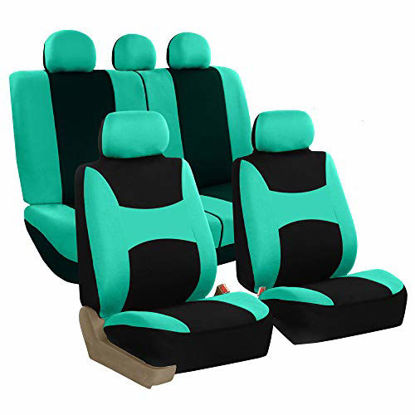 Picture of FH Group FB030MINT115 full seat cover (Side Airbag Compatible with Split Bench Mint)