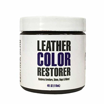 Picture of Leather Hero Leather Color Restorer & Applicator- Repair, Recolor, Renew Leather & Vinyl Sofa, Purse, Shoes, Auto Car Seats, Couch-4oz(Dark Brown)
