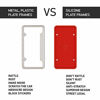 Picture of Rightcar Solutions Flawless Silicone License Plate Frame - Rust-Proof. Rattle-Proof. Weather-Proof. - Red