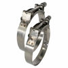 Picture of Roadformer 3.75" T-Bolt Hose Clamp - Working Range 102mm - 110mm for 3.75" Hose ID, Stainless Steel Bolt, Stainless Steel Band Floating Bridge and Nylon Insert Locknut (102mm - 110mm, 2 pack)
