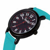 Picture of Speidel Scrub Watch IP BLK CASE, w/Black Dial and Teal Band