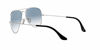Picture of Ray-Ban Unisex-Adult RB3025 Classic Sunglasses, Silver/Light Blue Gradient, 62 mm