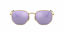 Picture of Ray-Ban Unisex-Adult RB3548N Flat Lens Sunglasses, Shiny Gold/Lilac Flash, 54 mm