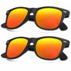 Picture of Polarized Sunglasses for Men and Women Matte Finish Sun glasses Color Mirror Lens 100% UV Blocking
