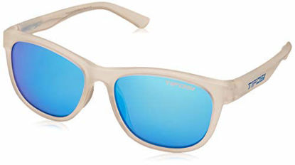 Picture of Tifosi Optics Swank Sunglasses - Polarized (Satin Clear/Clarion Blue Polarized)